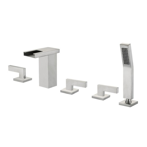 Bathtub Faucet Set LT-1351 | Chrome Finished Faucet Kit for Massage Bathtub | Direct from Factory