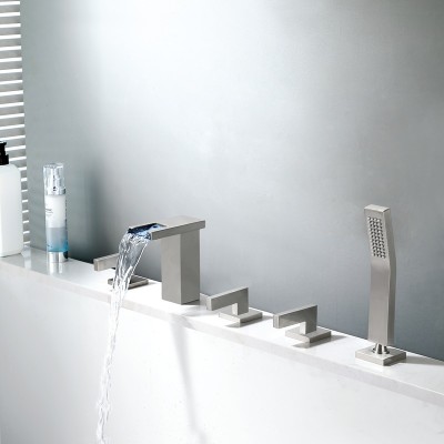 Bathtub Faucet Set LT-1351 Wholesale | Chrome Finished Faucet Kit for Massage Bathtub | Direct from Factory