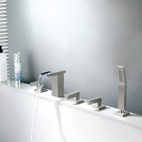 Bathtub Faucet Set LT-1351 | Chrome Finished Faucet Kit for Massage Bathtub | Direct from Factory