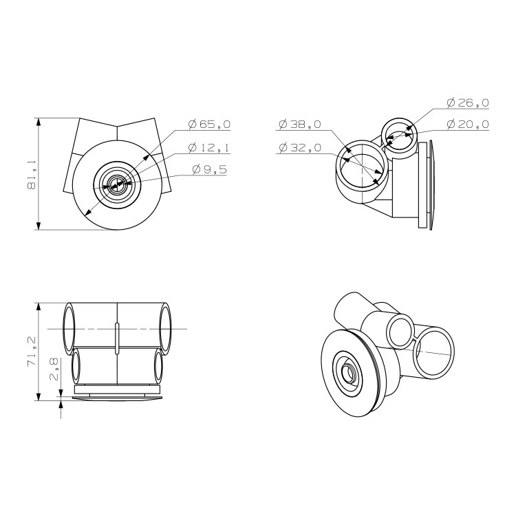 Massage Bathtub Water Jet Manufacturers