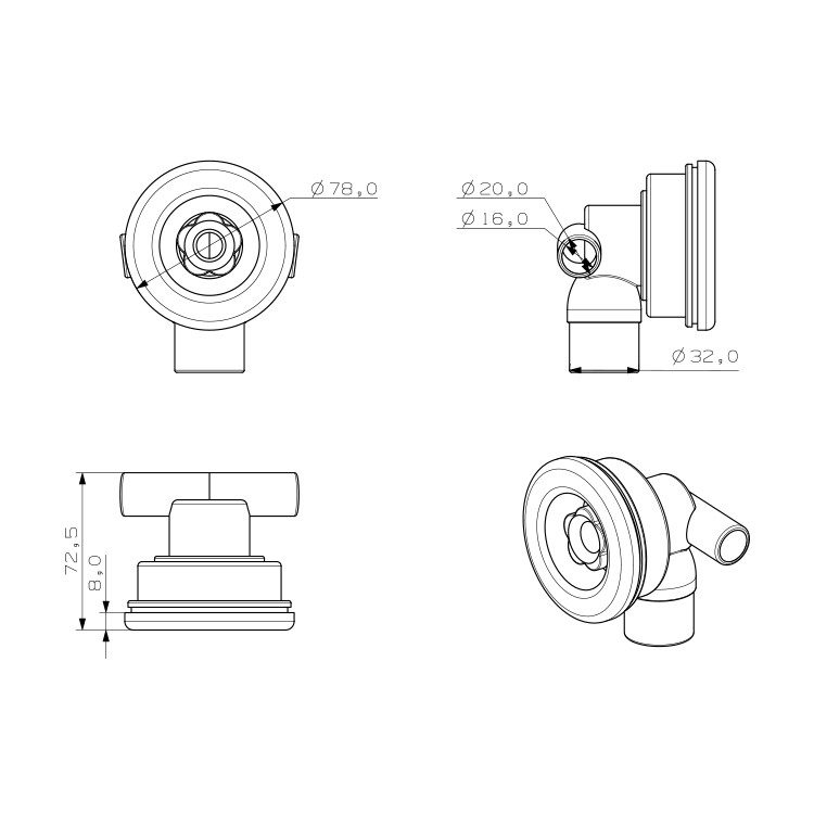 Whirlpool Bathtub Water Jet Wholesale