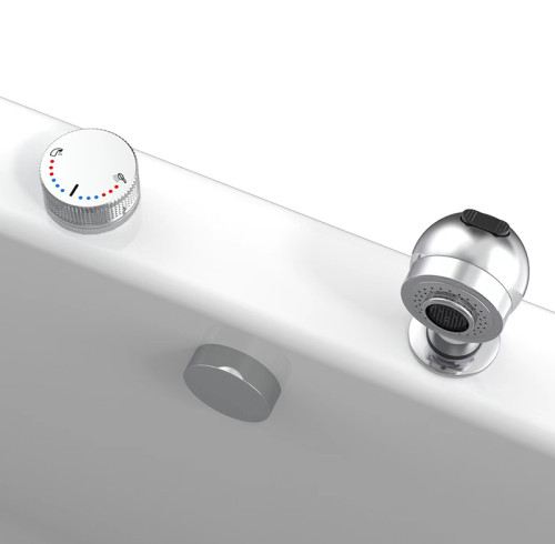 Juego de grifo de bañera LT2201 al por mayor | Grifo de pie ajustable de lujo de latón para bañera de hidromasaje | Venta directa de fábrica