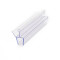 Shower Room Frameless Shower Door Bottom Seal  US-08 | Bulk Buying Clear PVC Shower Seal Strip for Glass Door Stop Shower Leaks