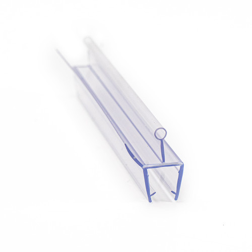 Shower Room Frameless Shower Door Bottom Seal, Clear PVC Shower Seal Strip for Glass Door Stop Shower Leaks US-08