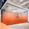 Wholesale Shower Tempered Glass Orange Gradient |  Hotel and Residential Shower Tempered Laminated Glass