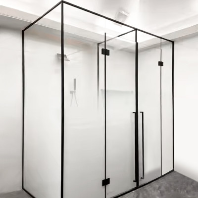 Shower Tempered Glass Transparent Gradient | Durable Customizable Tempered Glass for Shower Enclosures