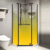 Shower Tempered Glass Yellow Gradient | Wholesale Tempered Glass for Easy Cleaning and Maintenance