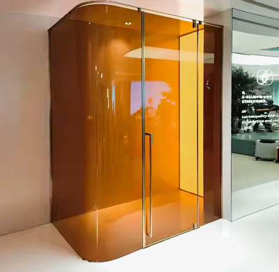 Shower Tempered Glass Tea Curved | Bulk Buying Curved Tempered Glass for Shower Enclosures