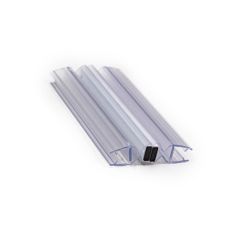 Shower Waterproof Door Magnetic Seal F76 | PVC Sealing Strip for Glass Bathroom Shower Doors Factory