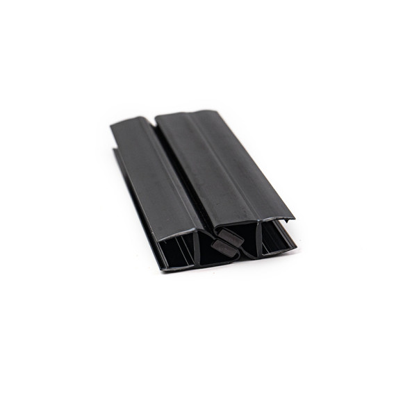 Shower Seal Strips BMX90-B Series | Bulk Buying Waterproof Black Rubber Edge Protection Plastic PVC Magnetic Door Seal