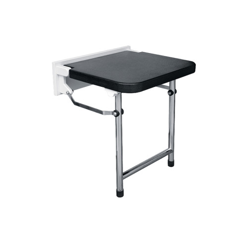 Asiento de ducha ZD-802 | Componente de ducha al por mayor | Asiento de ducha plegable de pared con almohadilla antideslizante de PU y capacidad de 300 kg