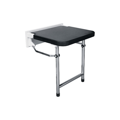 Shower Factory Seat ZD-802 | Shower Component Shower Seat | OEM/ODM Custom 300kg Capacity PU Anti Slip Seat Pad Wall Mounted Folding Shower Seat