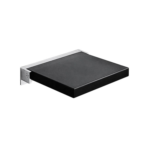 Asiento de ducha ZD-16UP | Compra al por mayor, capacidad de 200 kg, almohadilla antideslizante de PU blanca, asiento de ducha plegable de pared.