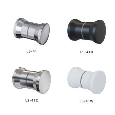 Shower Handle LS-41 Series | Bulk Buying Direct Sales Shower Glass Door Sliding Door Round Handle Shower Zinc Alloy Glass Single Hole Small Handle