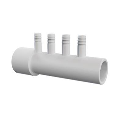 Colector de aire para spa compatible BX9943 | Componente de masaje de burbujas Spadepot | Colector de distribución de flujo de aire eficiente de una sola fila con 4 salidas