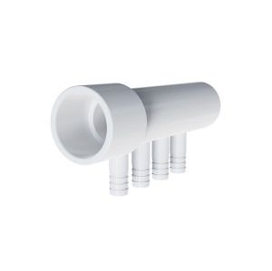 Compatible Spa Air Manifold BX9943 | Spadepot Bubble Massage Component | Single Row 4 Outlets Efficient Air Flow Distribution Manifold