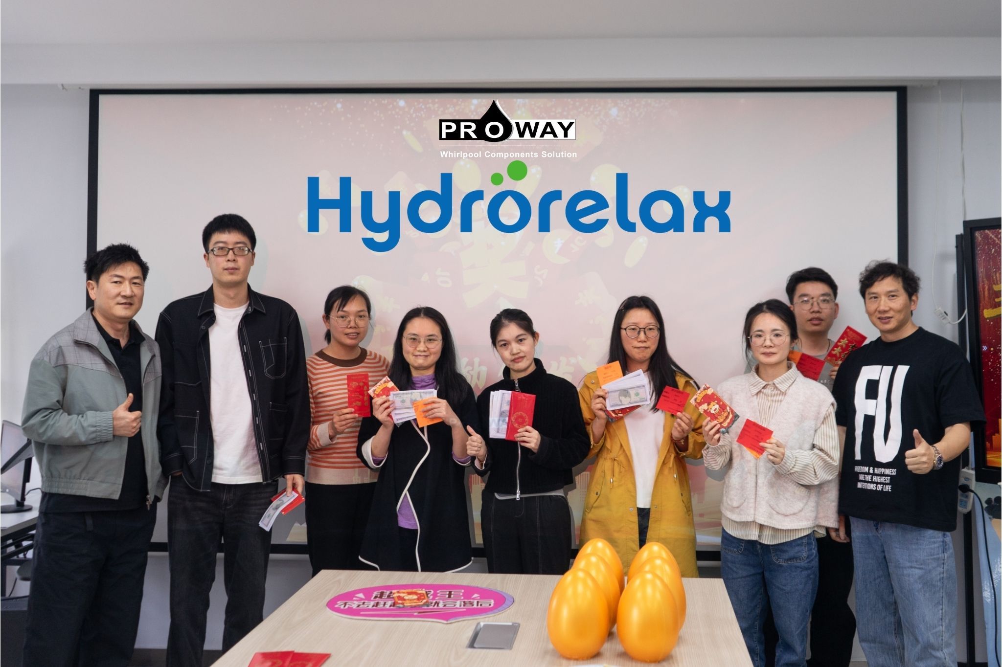 Hangzhou Proway & Hydrorelax Successfully Holds Recap Meeting for Alibaba New March Expo