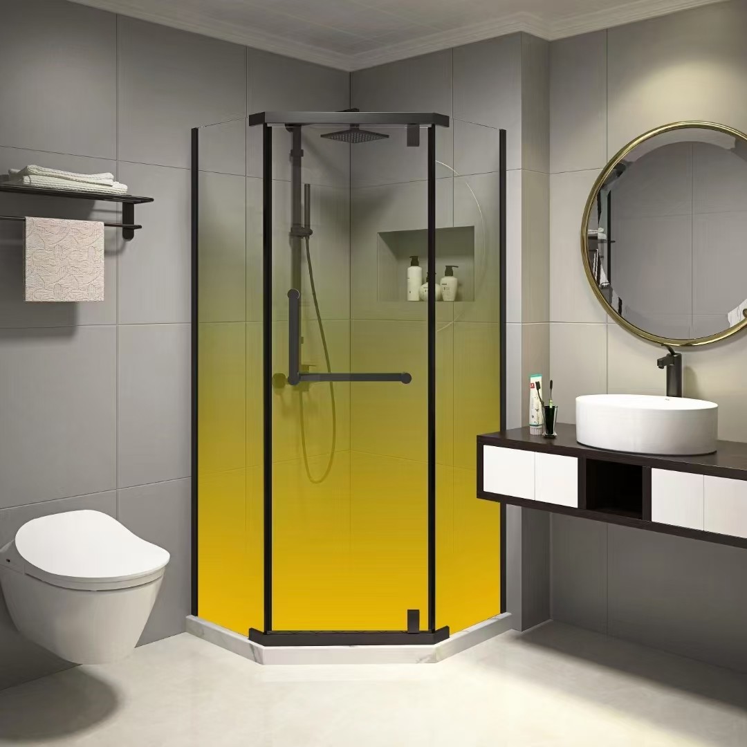 bathroom glass door