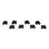 Shower Room Shower Pulley HL-627B-HR  Wholesale | Black Pulley for Sliding Glass Doors and Windows | Manufacture and Supply