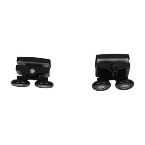 Shower Room Shower Pulley HL-627B-HR  Wholesale | Black Pulley for Sliding Glass Doors and Windows | Manufacture and Supply