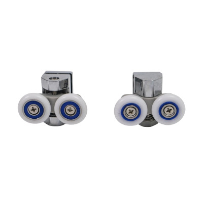 Shower Room Shower Pulley HL-2501 Wholesale | High Load Capacity Chrome Zinc Alloy Shower Pulley | Support Bulk Supply
