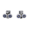 Shower Room Shower Pulley HL-2501 Wholesale | High Load Capacity Chrome Zinc Alloy Shower Pulley | Support Bulk Supply