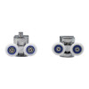 Shower Room Shower Pulley HL-2503 Wholesale | Durable Metal Pulley set for Bathroom Glass Doors | Support OEM and ODM