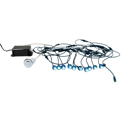 Bathtub Mini Lights System CS-400 | Only for Wholesale | Mini LED Bathtub Light System with 10 Stainless Steel Lights, Color Switch Modes & Control Box – Compact Mood Lighting for Spa & Wellness Tubs
