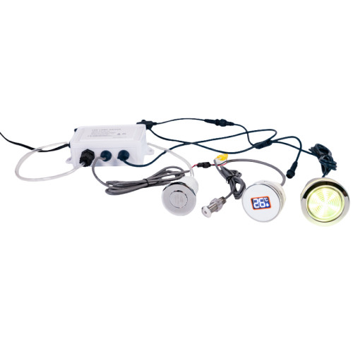 Hot Tub Thermometer Kit YY57 | Only for Wholesale | Spa Thermometer & LED Light Combo System with Digital Display, Push Button Control & D67 Mood Light – Real-Time Monitoring Meets Visual Comfort