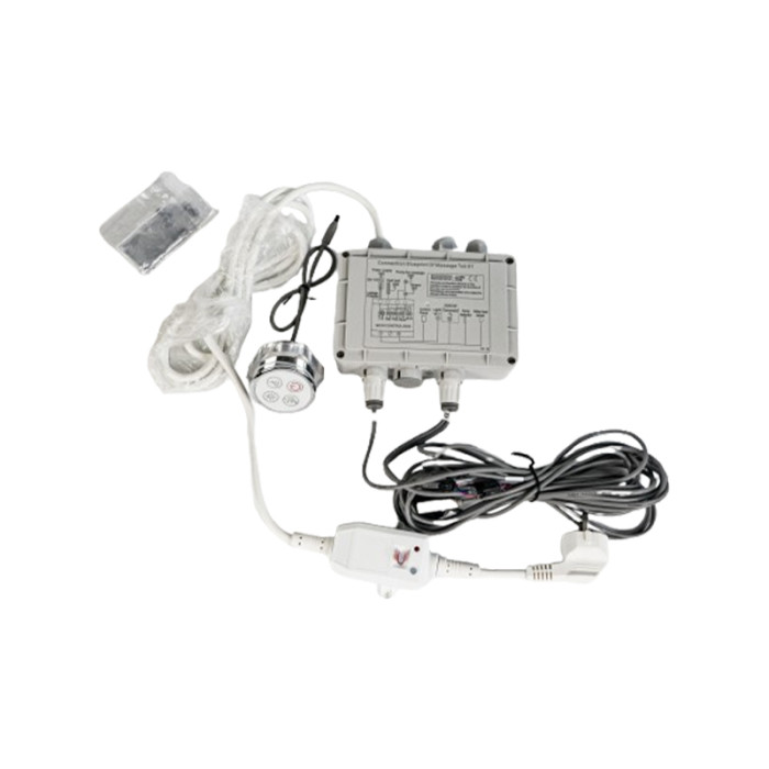 Bathtub Control Kit H2806 | Wholesale | Bathtub Control System with Control Panel and Control Box – Manages Water Pump, Air Pump & Lighting Functions – Ideal for Spa Installations