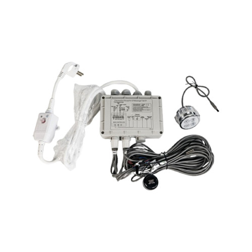 Bathtub Control System H2816 | Wholesale | Bathtub Controller with Control Panel and Control Box – Manages Hydro Pump, Bubble Jets, Lighting, Bluetooth & Heater – Ideal for Spa and Whirlpool Systems