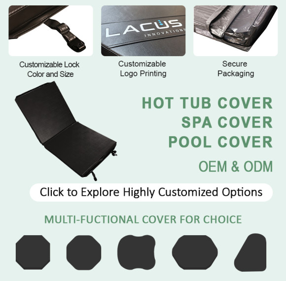 Customizable Hot Tub Cover | Wholesale Spa  Cover and Roll-up Covers with Logo Printing, Color, Shape and Size Options | ODM and OEM Factory Supply
