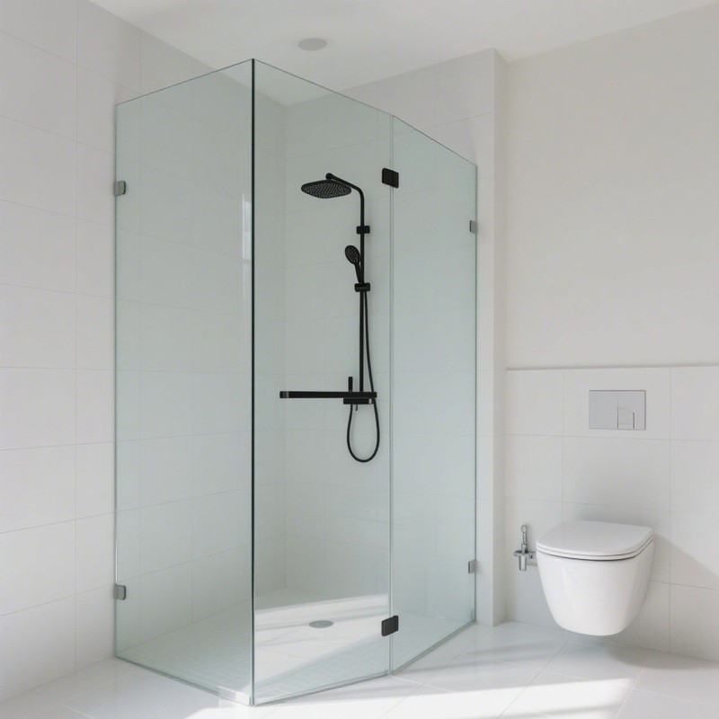 frameless shower room