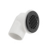 Spa Suction D-3812 | Wholesale | PVC Hot Tub Drain with Black ABS Front