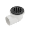 Spa Suction D-3812 | Wholesale | PVC Hot Tub Drain with Black ABS Front