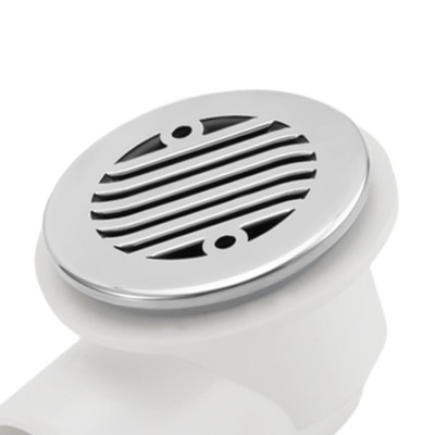 Spa Suction D-3812S | Wholesale | PVC Hot Tub Drain with Stainless Steel  Front for Water Circulation