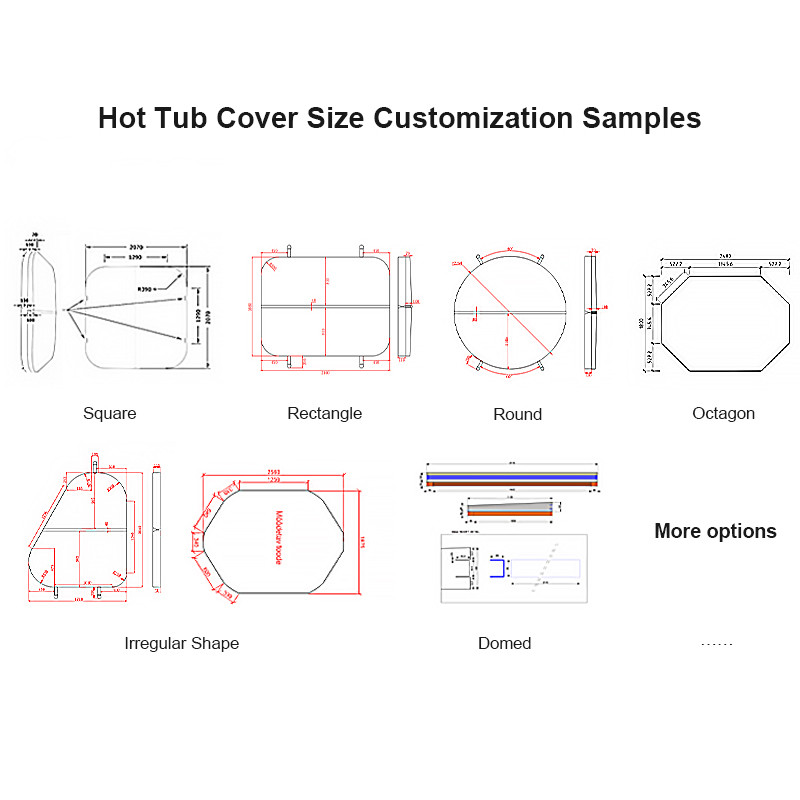 custom hot tub size