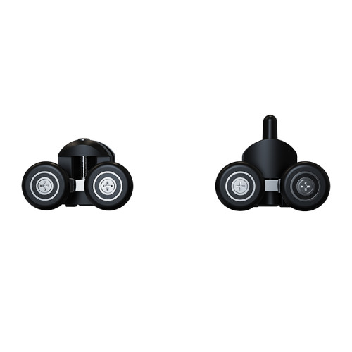 Shower Roller HL-613B | Wholesale | Black Plastic Glass Door Roller Set for Shower Room | Factory Bulk Supply
