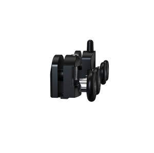 Shower Roller HL-613B | Wholesale | Black Plastic Glass Door Roller Set for Shower Room | Factory Bulk Supply
