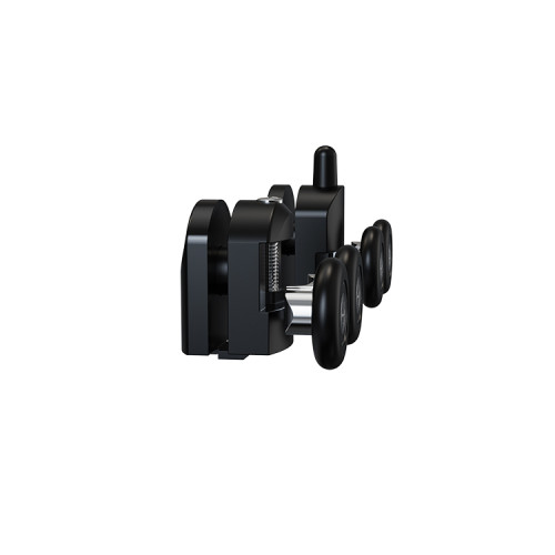 Shower Roller HL-613B | Wholesale | Black Plastic Glass Door Roller Set for Shower Room | Factory Bulk Supply