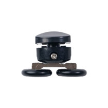 Shower Roller HL-25B | Wholesale | Durable Shower Room Black Plastic Roller | Factory Bulk Supply