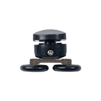 Shower Roller HL-25B | Wholesale | Durable Shower Room Black Plastic Roller | Factory Bulk Supply