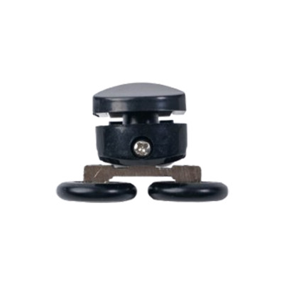 Shower Roller HL-25B | Wholesale | Durable Shower Room Black Plastic Roller | Factory Bulk Supply