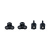 Shower Roller HL-25B | Wholesale | Durable Shower Room Black Plastic Roller | Factory Bulk Supply