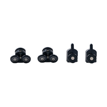 Shower Roller HL-25B | Wholesale | Durable Shower Room Black Plastic Roller | Factory Bulk Supply
