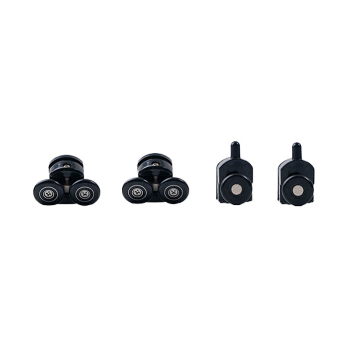 Shower Roller HL-25B | Wholesale | Durable Shower Room Black Plastic Roller | Factory Bulk Supply