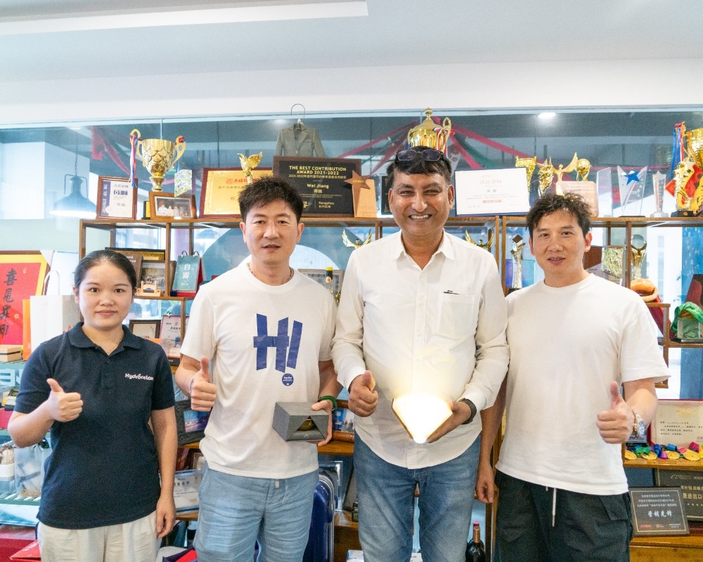 Indian Client Visit to Proway & Hydrorelax Boosts International Bathtub and Spa Business Expansion