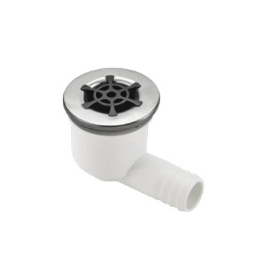 Spa Suction S-3809SA | Wholesale | 3/4" Spa Bottom Drain Assembly | RB Type | Stainless Steel + Black ABS Front | Bulk Order