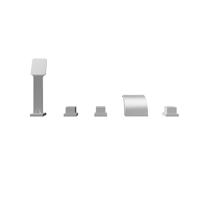 Bathtub Faucet Set  LT-572 Wholesale | Multi-function Faucet Set with Brass Hand Shower and Waterfall | Bulk Supply from Factory