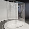 Shower Tempered Glass Transparent Curved | Bulk Buying Curved Tempered Glass Shower Door for Bathroom